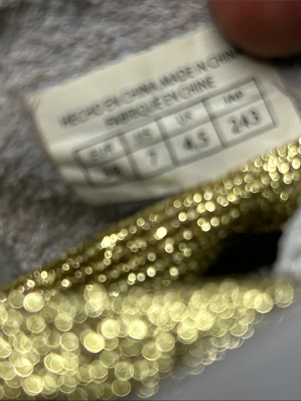 Musse & Cloud White Leather Sneakers with Gold Laces